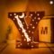 Personalized Wooden Name & Star LED Wall Light