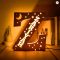 Personalized Wooden Name & Star LED Wall Light