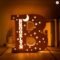 Personalized Wooden Name & Star LED Wall Light