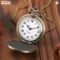 Pocket Watch Wolf Pendant Quartz Watch Men Gift