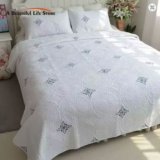 Pure Cotton Quilted Embroidery Bedspread Coverlet Set
