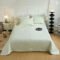 Pure Cotton Quilted Embroidery Bedspread Coverlet Set