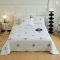 Pure Cotton Quilted Embroidery Bedspread Coverlet Set