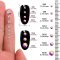 QIIY Glass Flatback Rhinestones for DIY Nail Art