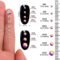 QIIY Glass Flatback Rhinestones for DIY Nail Art