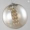 Qyartistry Modern Glass Ball Spiral Chandelier