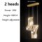 Qyartistry Modern LED Crystal Ceiling Chandelier
