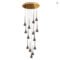 Qyartistry Modern Nordic Loft Spiral Chandelier