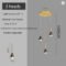 Qyartistry Modern Nordic Loft Spiral Chandelier