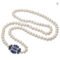 Real Natural Freshwater White Long Pearl Necklace Gift