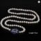 Real Natural Freshwater White Long Pearl Necklace Gift