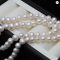 Real Natural Freshwater White Long Pearl Necklace Gift