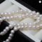 Real Natural Freshwater White Long Pearl Necklace Gift