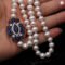 Real Natural Freshwater White Long Pearl Necklace Gift