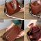 Real Oil Wax Leather Women’s Bucket Bag