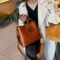 Real Oil Wax Leather Women’s Bucket Bag