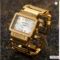 Rectangle Dial Bangle Watch Bracelet Watch Women Luxury