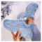Rhinestone Sneakers Platform Shoes Thick Sole Women Denim