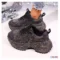 Rhinestone Sneakers Platform Shoes Thick Sole Women Denim