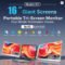 Rospider FHD IPS Portable Triple Screen Monitor Extender