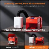 AlgoLaser Pixi Smart Laser Engraver 10W Touchscreen Laser Cutter for USA Makers