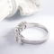 Smyoue 4*6mm Oval Cut Moissanite Ring – 5-Stone Half Eternity Wedding Band