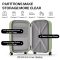 Mixi patent design travel spinner suitcase