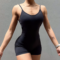 One-piece nylon padded women’s yoga jumpsuit