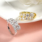 Smyoue 10 gems full moissanite ring