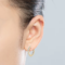 Anziw Sparkling 3mm D VVS1 Full Moissanite Hoop Earrings – 925 Sterling Silver