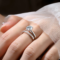 ANZIW 8mm 2.0ct Moissanite Wedding Ring Set – 925 Sterling Silver