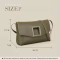 Luxury designer cowhide leather shoulder bag