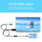 USB-C & USB Female to HDMI-Compatible 1080P Digital AV Adapter Cable