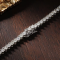 KNOBSPIN 3-Claw D VVS1 Moissanite Tennis Necklace