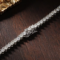 KNOBSPIN 3-Claw D VVS1 Moissanite Tennis Necklace