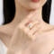 Silverchakra 14K Real Gold Marquise Cut Moissanite Engagement Ring