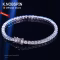 Knobspin moissanite 925 silver tennis bracelet