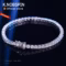 Knobspin moissanite 925 silver tennis bracelet