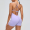 One-piece nylon padded women’s yoga jumpsuit