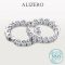 ALIZERO 2.6ct moissanite hoop earrings