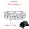 Smyoue 4*6mm Oval Cut Moissanite Ring – 5-Stone Half Eternity Wedding Band