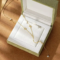 Anziw Moissanite Long Tassel Four Clover Flower Y Chain Necklace – S925 Sterling Silver