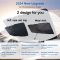 Foldable car windshield sun shade umbrella