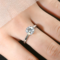 ANZIW 8mm 2.0ct Moissanite Wedding Ring Set – 925 Sterling Silver