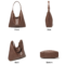 FOXER Women’s Shoulder Bag – Classic Split Leather & Microfiber Handbag Set
