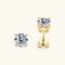 Anziw Classic D Color Moissanite Stud Earrings – Solid 925 Sterling Silver