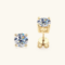 Anziw Classic D Color Moissanite Stud Earrings – Solid 925 Sterling Silver