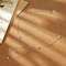 Anziw Moissanite Long Tassel Four Clover Flower Y Chain Necklace – S925 Sterling Silver