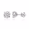 Smyoue rose gold moissanite stud earrings