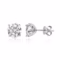 Smyoue rose gold moissanite stud earrings